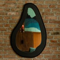 Dutchbone Aren spiegel - zwart hout L