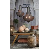 Light & Living Udupi tafellamp Ø31x45,5 cm - bruin goud