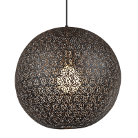 Vurna Joanne hanglamp zwart staal rond 50cm
