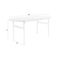 Puur Ivar eettafel - zwart