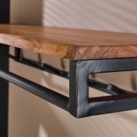 Joshua kapstok 6 haken met hoedenplank acaciahout van het woonmerk Fraaai