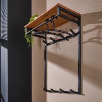 Joshua kapstok 2x4 haken hoog acaciahout van het woonmerk Fraaai