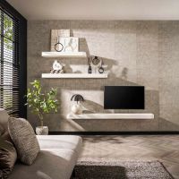 Fraaai Daphne wandplank 100 cm - marmer composiet