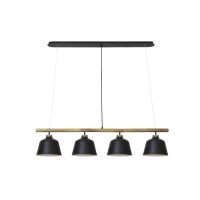 Light & Living Banu hanglamp 4L - hout zwart