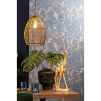 Light & Living Meya hanglamp Ø23x31 cm - zwart-goud