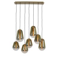 Light & Living Maeve hanglamp 7L - glas goud-helder/goud