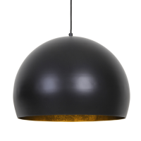 Jaicey hanglamp Ø56x40 cm mat zwart/goud van het woonmerk Light&Living