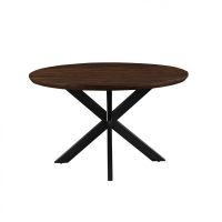 Livingfurn Jesper ronde eettafel - Ø130 cm - hout - bruin