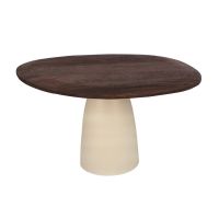 Livingfurn Marron eettafel rond 140cm - bruin