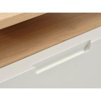 Nordic Home Rune tv-meubel - 120 cm - eikenhout - naturel/wit