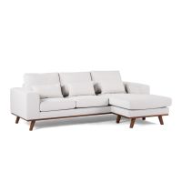 Vurna Melva 3-zitsbank L+R stof - beige