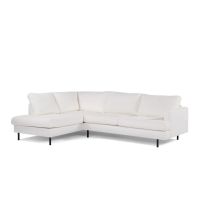 Vurna Trisha 3-zits hoekbank links stof - naturel