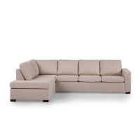 Vurna Mitch 3-zits hoekbank links stof - beige