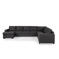 Vurna Lolita 7-zits hoekbank L+R, stof - antraciet