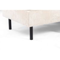 Vurna Silon 3-zits hoekbank links ribstof - beige