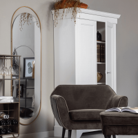 Sanou spiegel ovaal XL 168x60 cm antique brass van het woonmerk Woood