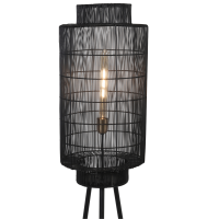 Gruaro vloerlamp mat zwart 150 cm van het woonmerk Light & Living