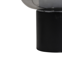 Arturan tafellamp Ø22 cm smoke glas/mat zwart  van het woonmerk Light & Living