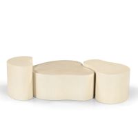 Brix Sandy salontafel organisch 50 cm - beige
