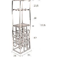 Dutchbone Mil wijnkast