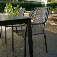 Shelo terrasstoel grijs