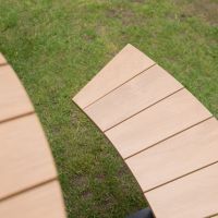 Arezzo picknickset rond polywood teaklook