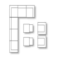 Loungestoel Perugia - grijs