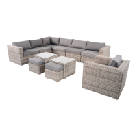 Loungestoel Perugia - grijs