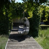 Rope hangstoel grijs