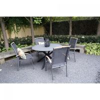 Stapelstoel Monza - zwart