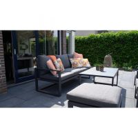 Loungetafel Tormenta 130x75 cm - antraciet