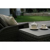 Bijzettafel Soho Forte open 50x50 cm - antraciet