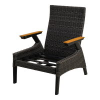 Loungestoel Florence Forte - zwart