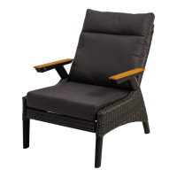 Loungestoel Florence Forte - zwart