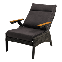 Loungestoel Florence Forte - zwart