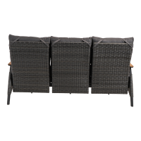 Loungebank Florence Forte - antraciet