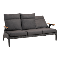 Loungebank Florence Forte - antraciet