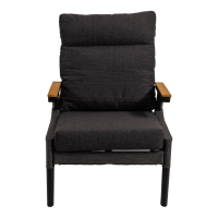 Loungestoel Florence Tessile - zwart