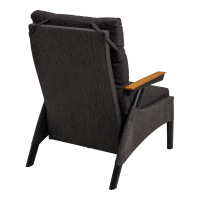 Loungestoel Florence Tessile - zwart