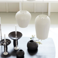 Axel hanglamp Ø31x46 cm wit van het woonmerk Light&Living