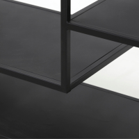 Yvana open vakkenkast 200cm zwart van het woonmerk Light & Living