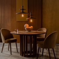 Dutchbone Cath hanglamp S - walnoot