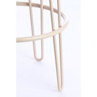 Light & Living Alice barstoel Ø41x73 cm bouclé - crème/crème