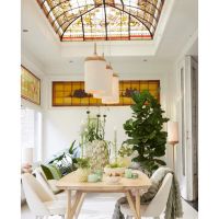 Light & Living Quenza eettafel mangohout 200x100 cm - naturel