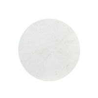 Light & Living Rickerd salontafel Ø76x36 cm - wit marmer+antiek brons