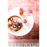 Light & Living Rickerd salontafel Ø76x36 cm - wit marmer+antiek brons