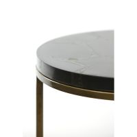 Light & Living Sobrina zuil set van 2 - zwart agaat/antiek brons