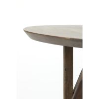 Light & Living Quenza ronde eettafel Ø140 cm acacia hout - donkerbruin