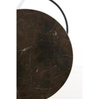 Light & Living Laica zuil set van 2 - marmer bruin/zwart