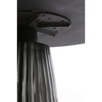 Light & Living Rianne eettafel Ø100x75 cm - taupe/mat zwart